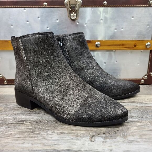 NWOT Lucky Brand Lenree2 Calf Hair Bootie - Picture 1 of 8